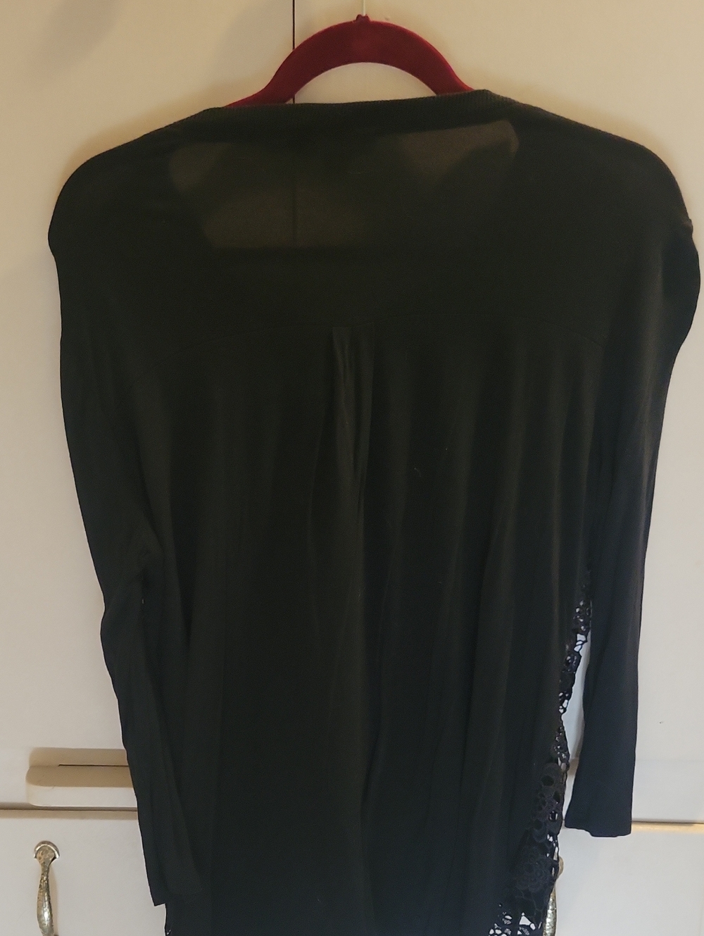 Front Lace Overlay Top - Picture 4 of 4